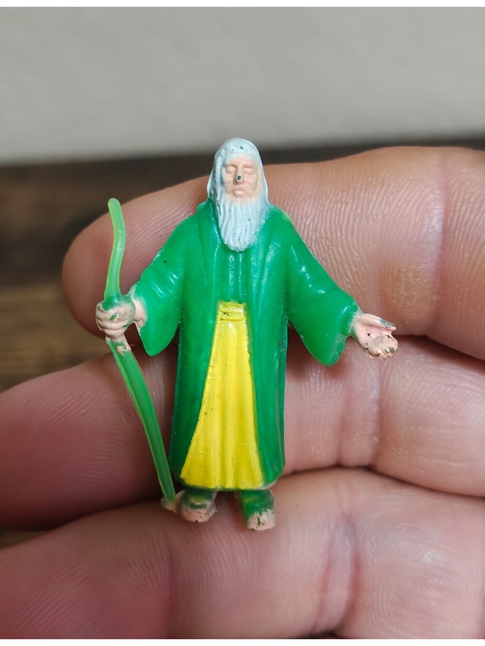 1950s Rare Moses Holding a Staff Plastic Figure/Figurine